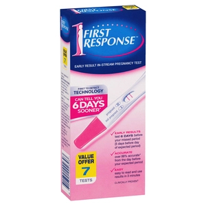 First Response Early Result In-Stream Pregnancy Test 7 Pack