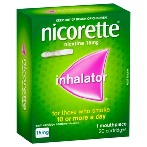 NICORETTE® Nicotine 15mg Inhalator 20 Cartridges