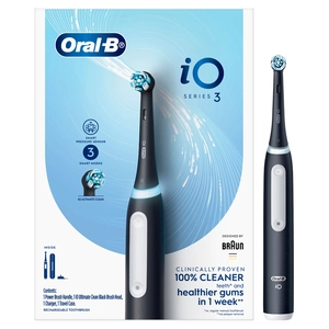 Oral-B iO Series 3 Electric Toothbrush Black 1 Each