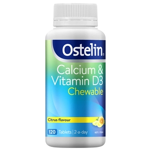 Ostelin Calcium & Vitamin D3 Chewables 120 Tablets