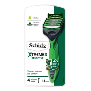 Schick Xtreme 3 Sensitive Disposable Razor 4 Pack