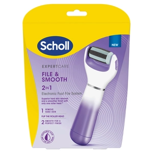 Scholl ExpertCare File & Smooth 2 in 1 Electronic Foot File System 1 Each