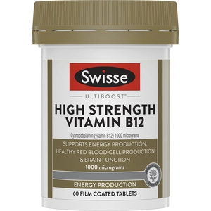 Swisse Ultiboost High Strength Vitamin B12 60 Tablets