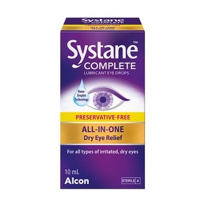 Systane Complete Lubricant Eye Drops Preservative Free 10mL