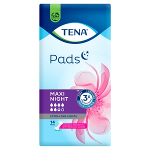 Tena Pads Maxi Night Extra Long Length 14 Pack