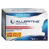 Allertine 20mg 80 Tablets Exclusive Size