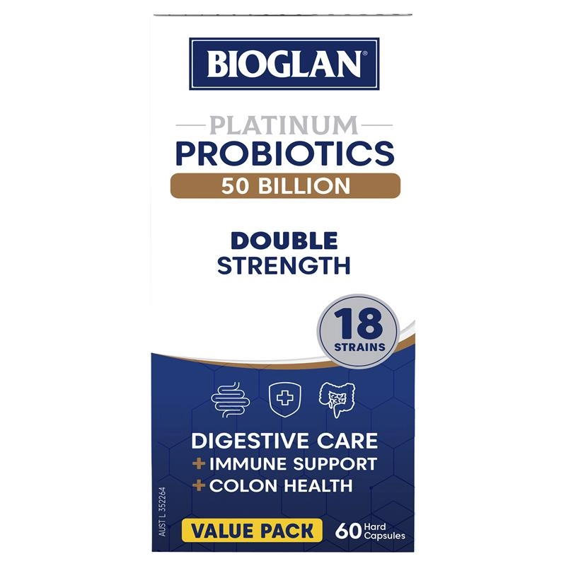 Bioglan Platinum Probiotics 50 Billion 60 Capsules