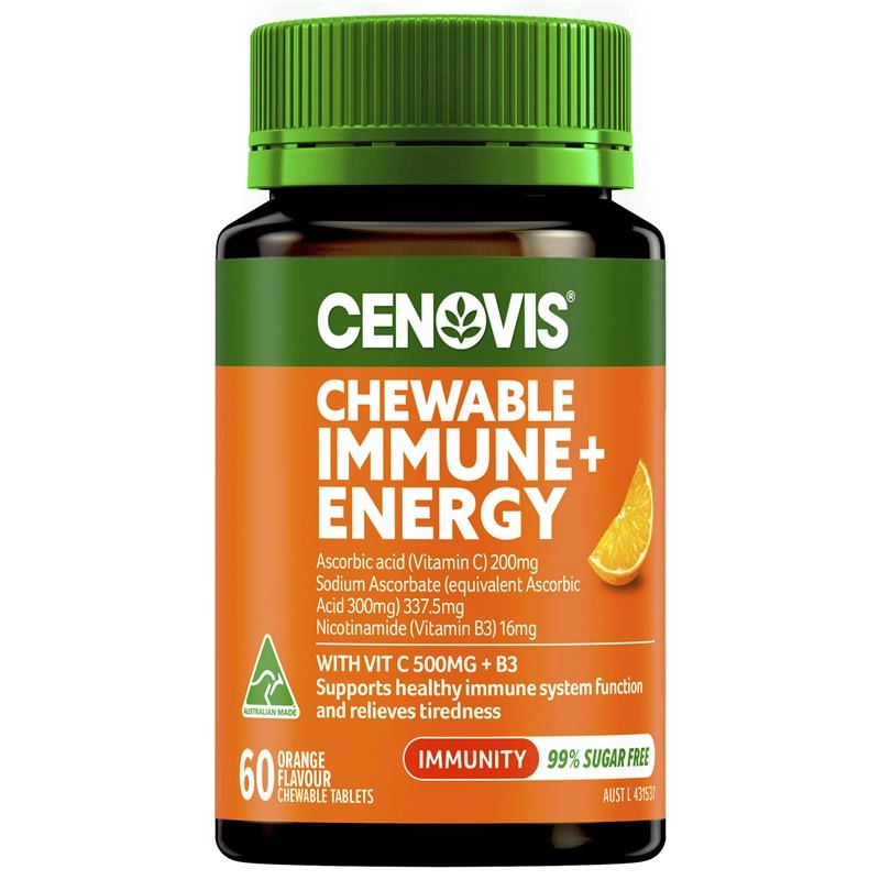 Cenovis Chewable Immune + Energy 60 Tablets