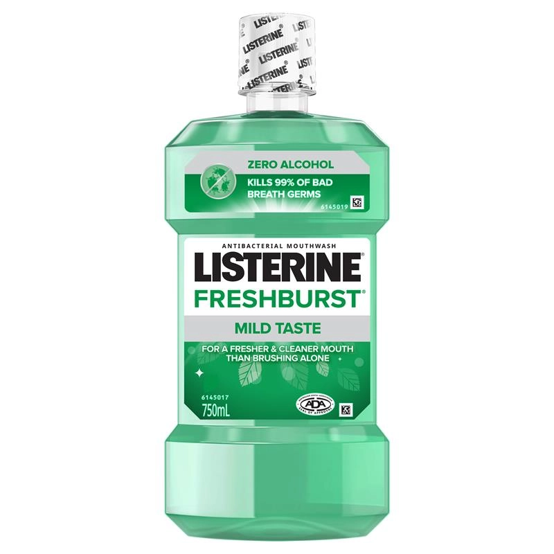 Listerine Mouthwash Fresh Burst 750ml