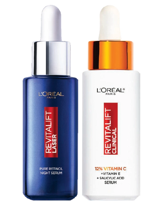 L’Oréal Paris Revitalift Laser Pure Retinol Night Serum or Clinica 12% Vitamin C 30ml