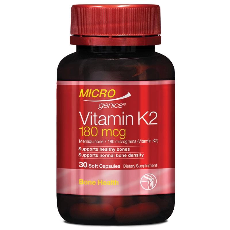 Microgenics Vitamin K2 180mcg 30 Capsules