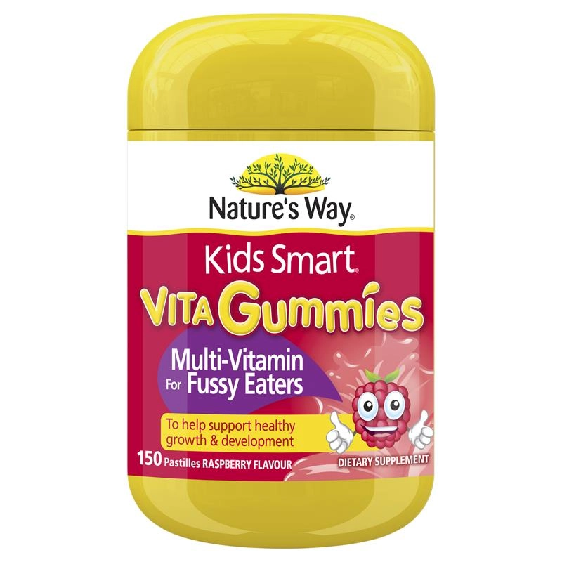 Nature’s Way Kids Smart Vita Gummies Multi-Vitamin for Fussy Eaters 150 Pastilles