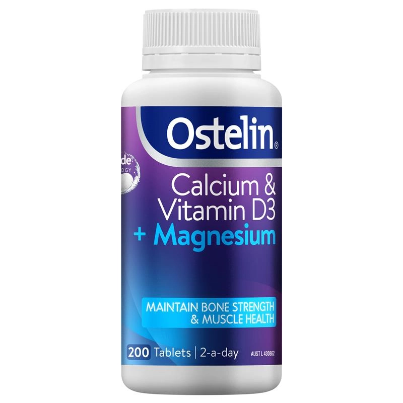 Ostelin Calcium & Vitamin D3 + Magnesium 200 Tablets