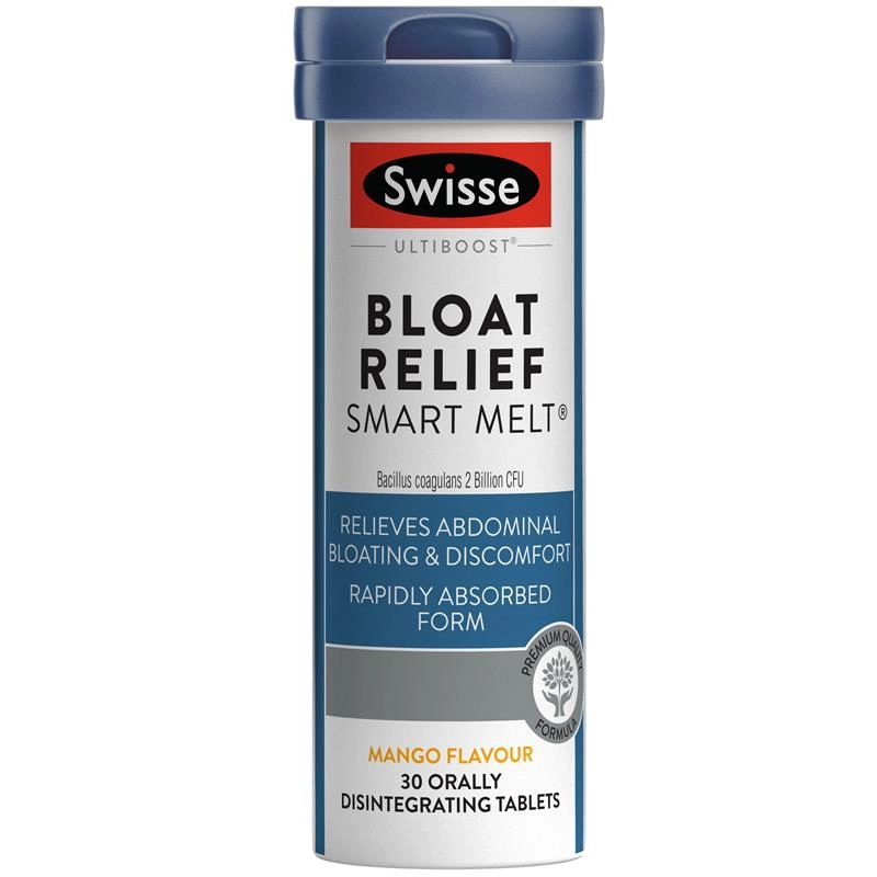 Swisse Bloat Relief Smart Melt 30 Tablets