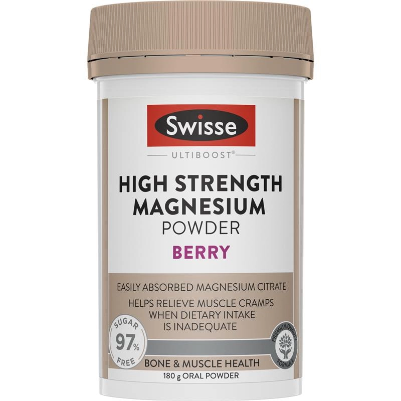 Swisse Ultiboost High Strength Magnesium Powder Berry 180g