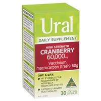 Ural High Strength Cranberry 60000mg 30 Capsules