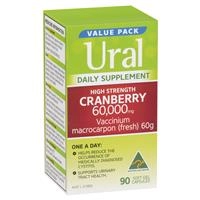 Ural High Strength Cranberry 60000mg 90 Capsules