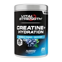 Vital Strength Creatine + Hydration Blueberry Lemonade Flavour 400g