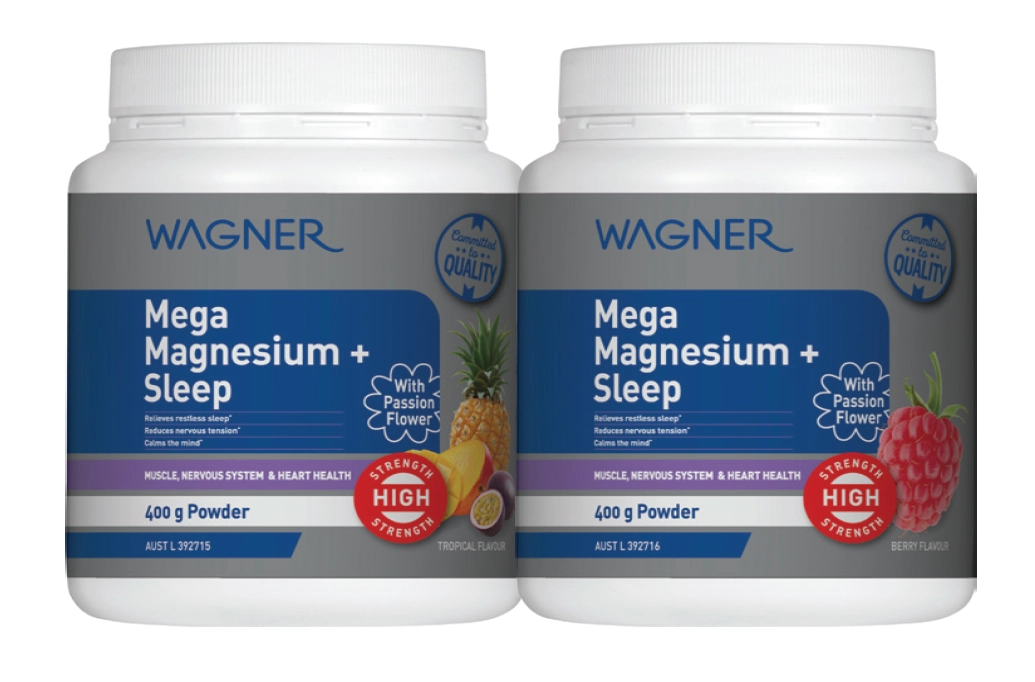 Wagner Mega Magnesium + Sleep Tropical or Berry 400g