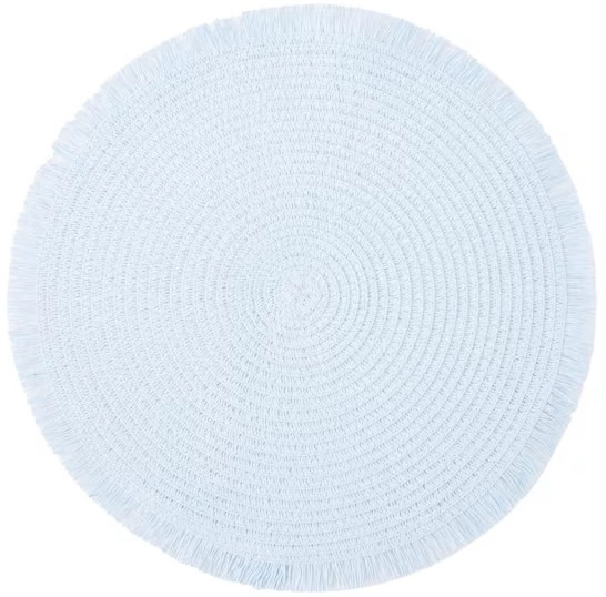 Blue Fringed Placemat