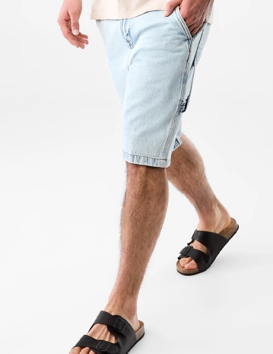 Denim Cargo Shorts