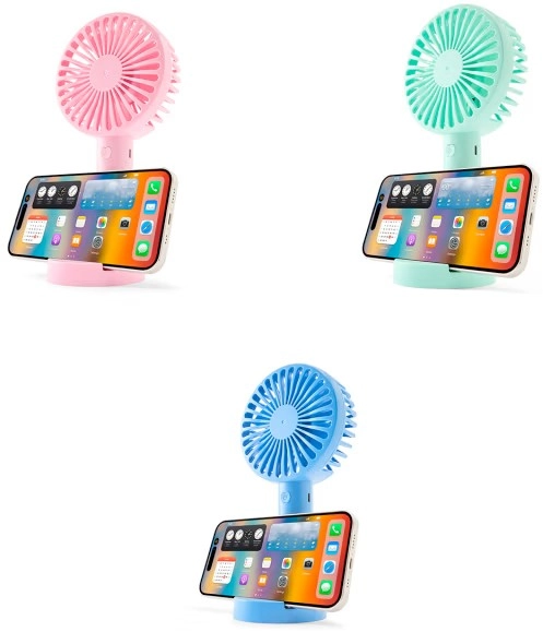 Desk Fan with Phone Holder - Assorted