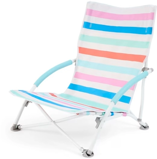 Multi Stripe Low Profile Chair