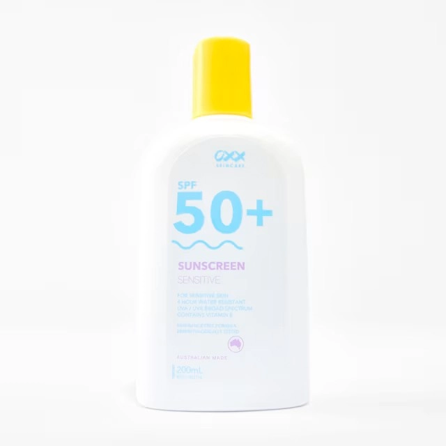 OXX Skincare SPF 50+ Sensitive Sunscreen 200ml - Vitamin E