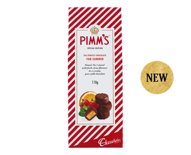 Pimm’s or Gordon’s Pink Gin Milk Chocolates 110g