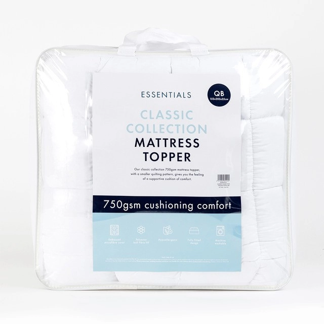 Classic Collection 750gsm Mattress Topper by Essentials