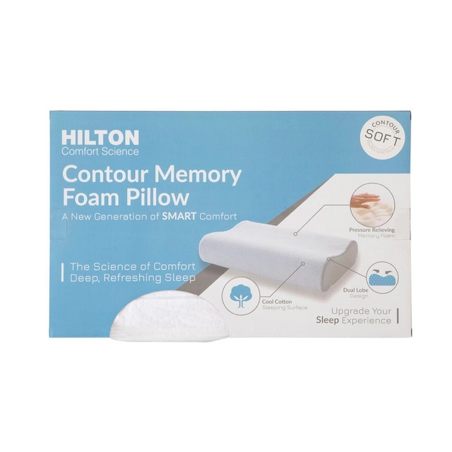 Comfort Science Contour Soft Memory Foam Pillow by Hilton