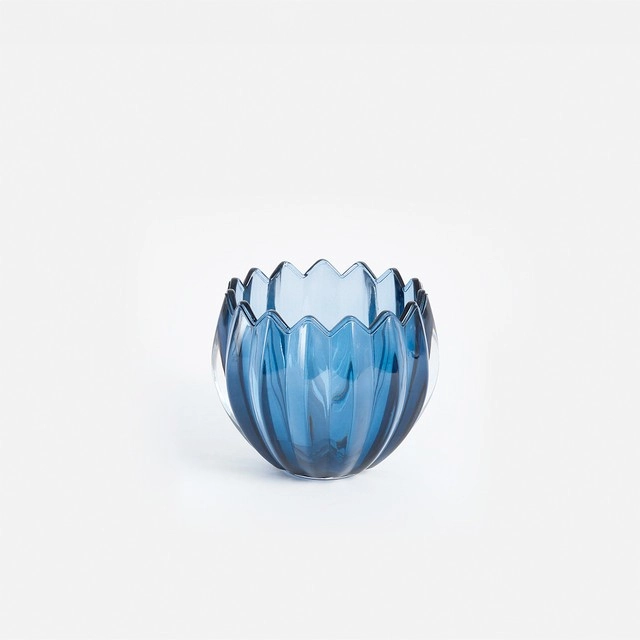 Flora Glass Candle Holder by Habitat