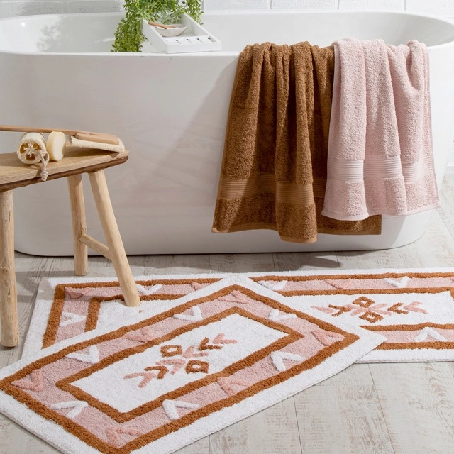 Folk Flower Bath Mat by Habitat