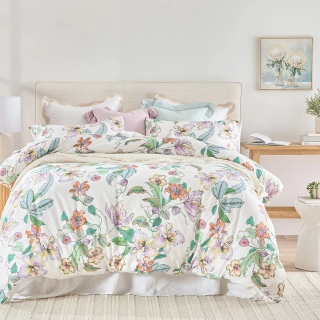 Fraya Floral Quilt Cover Set by Essentials