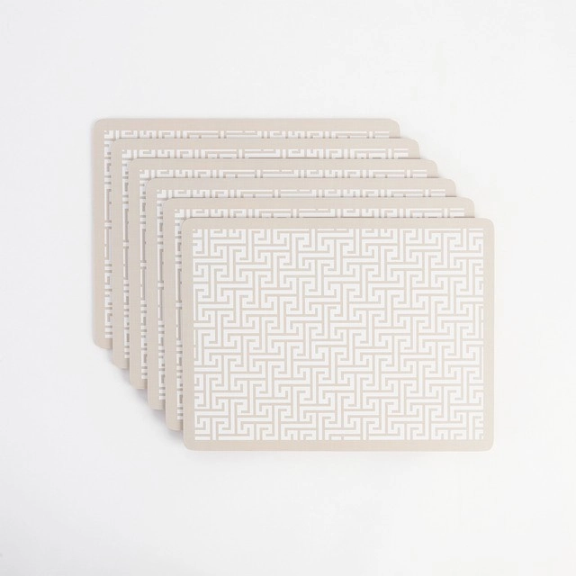 Monaco Geo Cork Placemat 6 Pack by M.U.S.E.