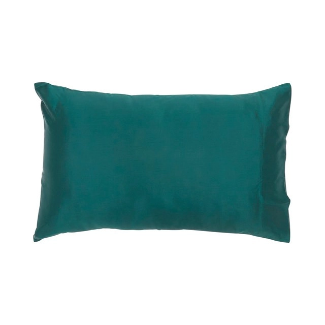 Mulberry Silk Dark Teal Pillowcase by M.U.S.E.