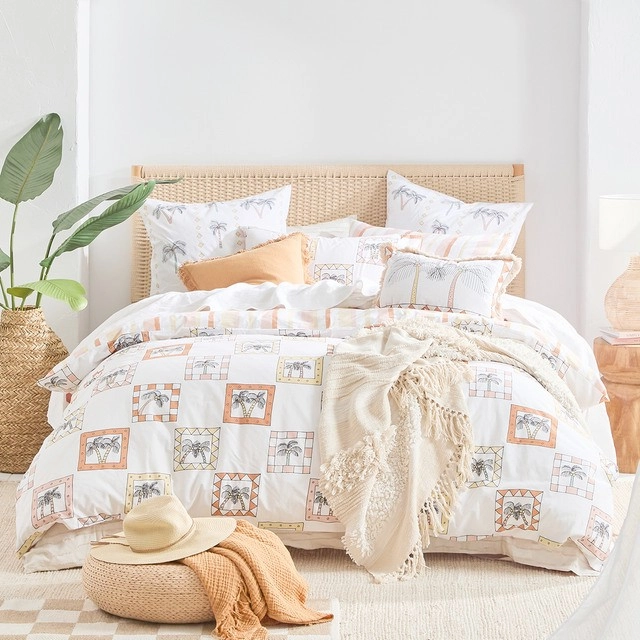 Palm Haze Quilt Cover Set by Lulu Pawlik