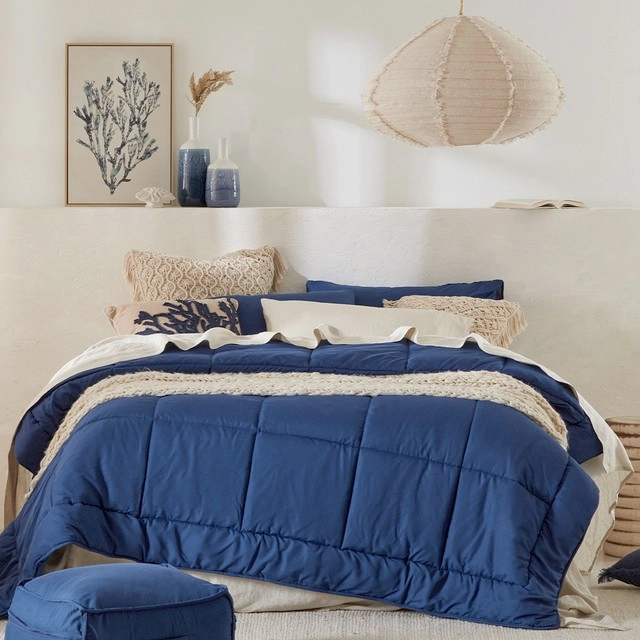 Snoozi Cube Navy Comforter Set by Essentials