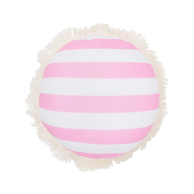 Sundays Marlowe Stripe Bright Pink Beach Pillow by Pillow Talk