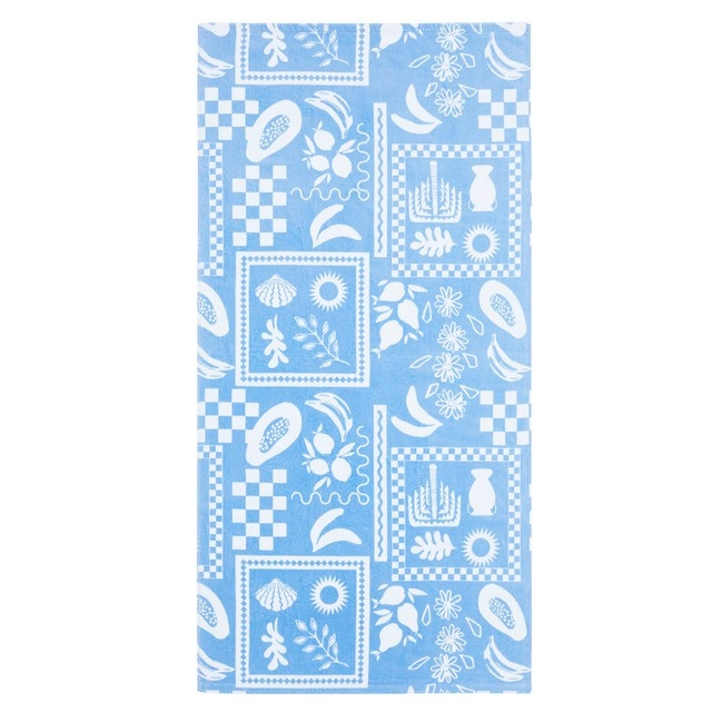 Sundays Sorrento Printed Velour Beach Towel by Pillow Talk