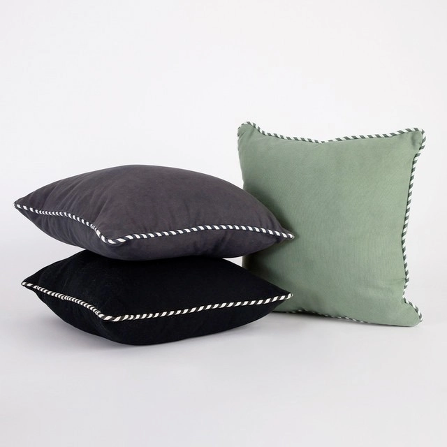 Sundays Zona Plain Square Cushion by Pillow Talk