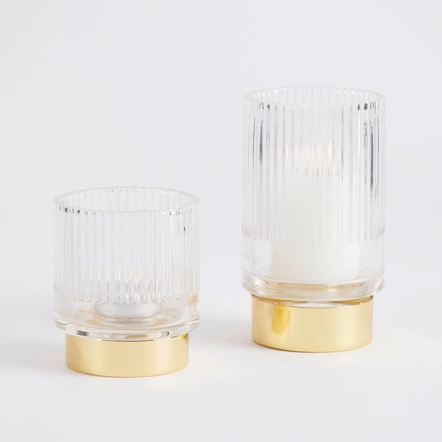 Winslow Glass Candle Holder 2pk by M.U.S.E.