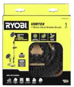 Ryobi 178mm Hard Bristle Power Scrubber Brush