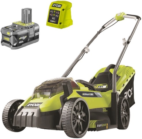 Ryobi 18V One+ 33cm Lawn Mower 4.0Ah Kit