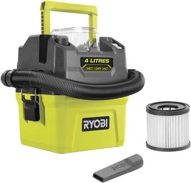 Ryobi 18V One+ 4L Wet & Dry Compact Vacuum Tool Only