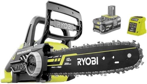 Ryobi 18V One+ HP™ Brushless 12”(304mm) Chainsaw 4.0Ah Kit