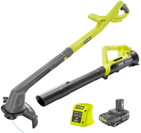 Ryobi 18V One+ Line Trimmer & Blower 2.0Ah Kit