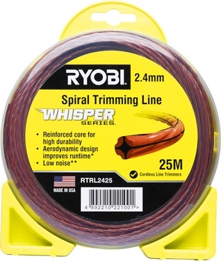 Ryobi 2.4mm Whisper Series™ Spiral Trimming Line (25m)