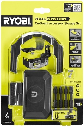 Ryobi 7‑Piece On‑Board Rail Storage Set