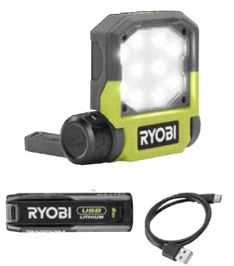 Ryobi USB Lithium LED Flip Light Kit